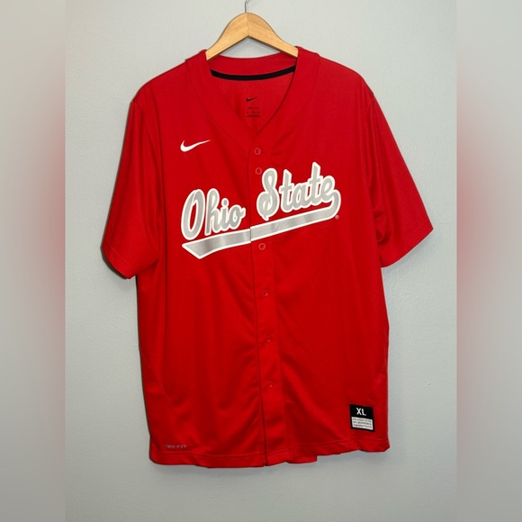 Nike Other - Nike Red Ohio State University OSU Buckeyes Baseball Jersey | XL